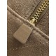 Borsa a tracolla orizzontale Chanel 26A AS6443 Albicocca scamosciata Borsa a tracolla orizzontale Chanel 26A AS6443 Albicocca scamosciata
