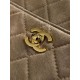 Borsa a tracolla orizzontale Chanel 26A AS6443 Albicocca scamosciata Borsa a tracolla orizzontale Chanel 26A AS6443 Albicocca scamosciata