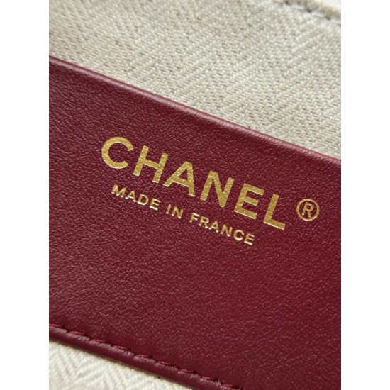 Borsa a tracolla orizzontale Chanel 26A AS6443 Albicocca scamosciata Borsa a tracolla orizzontale Chanel 26A AS6443 Albicocca scamosciata