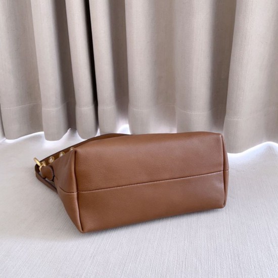 Replica di alta qualità Borsa a tracolla Spirit Hobo Miu Miu 5BC216 nappa Marrone Replica Perfetta Borsa a tracolla Spirit Hobo Miu Miu 5BC216 nappa Marrone