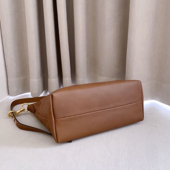 Replica Perfetta Borsa a tracolla Spirit Hobo Miu Miu 5BC217 nappa Marrone