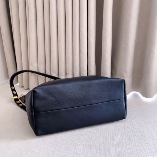 Replica di alta qualità Borsa a tracolla Spirit Hobo Miu Miu 5BC217 nappa Nero Replica Perfetta Borsa a tracolla Spirit Hobo Miu Miu 5BC217 nappa Nero