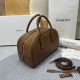 Replica di alta qualità Borsa Boston Sac de Jour YSL Saint Laurent pelle liscia Giallo terroso Replica Perfetta Borsa Boston Sac de Jour YSL Saint Laurent pelle liscia Giallo terroso