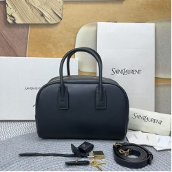 Replica di alta qualità Borsa Boston Sac de Jour YSL Saint Laurent pelle liscia Nero Replica Perfetta Borsa Boston Sac de Jour YSL Saint Laurent pelle liscia Nero