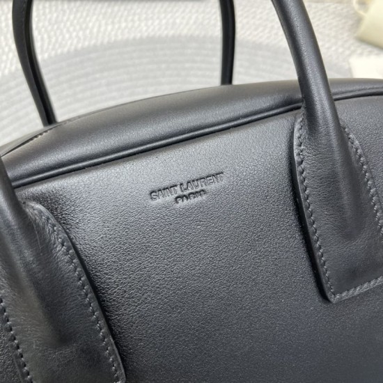 Replica di alta qualità Borsa Boston Sac de Jour YSL Saint Laurent pelle liscia Nero Replica Perfetta Borsa Boston Sac de Jour YSL Saint Laurent pelle liscia Nero