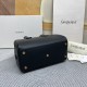 Replica di alta qualità Borsa Boston Sac de Jour YSL Saint Laurent pelle liscia Nero Replica Perfetta Borsa Boston Sac de Jour YSL Saint Laurent pelle liscia Nero