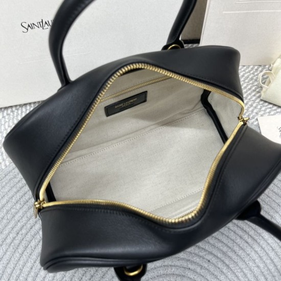 Replica di alta qualità Borsa Boston Sac de Jour YSL Saint Laurent pelle liscia Nero Replica Perfetta Borsa Boston Sac de Jour YSL Saint Laurent pelle liscia Nero