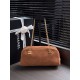 Replica di alta qualità Borsa bowling grande Chanel AS6406 con tracolla a catena Marrone Replica Perfetta Borsa bowling grande Chanel AS6406 con tracolla a catena Marrone