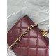 Replica di alta qualità Borsa Chanel 26A con manici pelle con motivo a sfere AS5280 Borgogna Replica Perfetta Borsa Chanel 26A con manici pelle con motivo a sfere AS5280 Borgogna