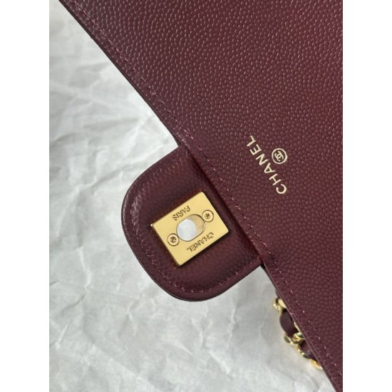 Replica di alta qualità Borsa Chanel 26A con manici pelle con motivo a sfere AS5280 Borgogna Replica Perfetta Borsa Chanel 26A con manici pelle con motivo a sfere AS5280 Borgogna