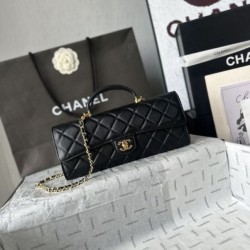 Replica di alta qualità Borsa Chanel 26A con manici pelle con motivo a sfere AS5280 Nero Replica Perfetta Borsa Chanel 26A con manici pelle con motivo a sfere AS5280 Nero