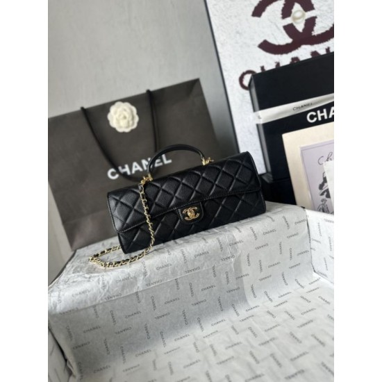 Replica di alta qualità Borsa Chanel 26A con manici pelle con motivo a sfere AS5280 Nero Replica Perfetta Borsa Chanel 26A con manici pelle con motivo a sfere AS5280 Nero