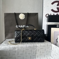 Replica Perfetta Borsa Chanel 26A con manici pelle con motivo a sfere AS5280 Nero