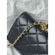 Replica di alta qualità Borsa Chanel 26A con manici pelle con motivo a sfere AS5280 Nero Replica Perfetta Borsa Chanel 26A con manici pelle con motivo a sfere AS5280 Nero