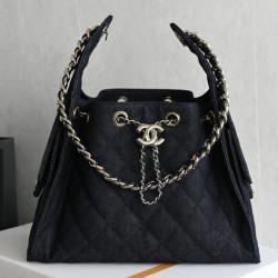 Replica Perfetta Borsa Chanel 26s Hobo AS5293 denim Blu