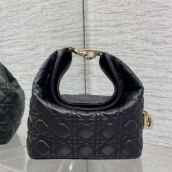 Replica Perfetta Borsa Dior Toujours Hobo cucitura cannage Nero
