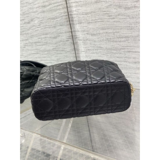 Replica di alta qualità Borsa Dior Toujours Hobo cucitura cannage Nero Replica Perfetta Borsa Dior Toujours Hobo cucitura cannage Nero