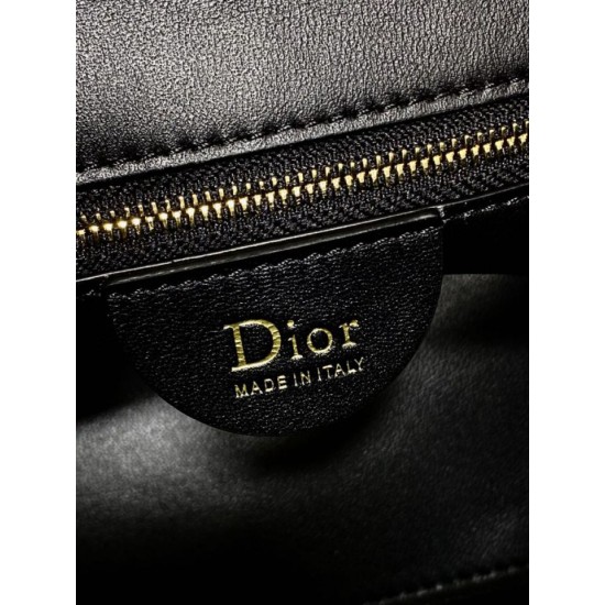 Replica di alta qualità Borsa Dior Toujours Hobo cucitura cannage Nero Replica Perfetta Borsa Dior Toujours Hobo cucitura cannage Nero