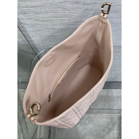 Replica di alta qualità Borsa Dior Toujours Hobo cucitura cannage rosa Replica Perfetta Borsa Dior Toujours Hobo cucitura cannage rosa