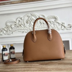 Replica Perfetta Borsa Hermes Bolide 1923 25cm tessuto Epsom giallo terroso
