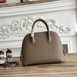 Replica Perfetta Borsa Hermes Bolide 1923 25cm tessuto Epsom Grigio