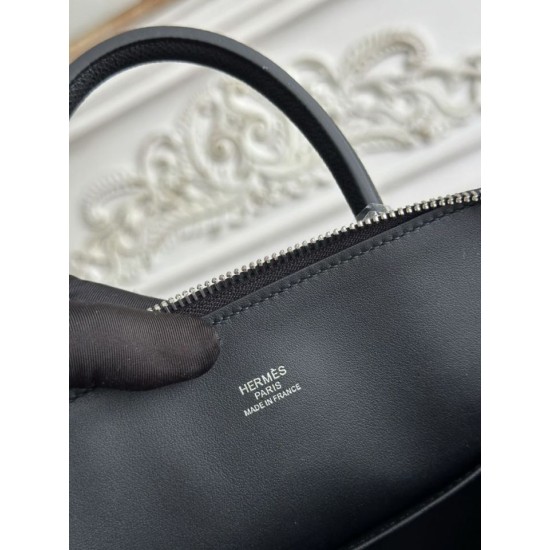 Replica di alta qualità Borsa Hermes Bolide 1923 25cm tessuto Epsom nero Replica Perfetta Borsa Hermes Bolide 1923 25cm tessuto Epsom nero