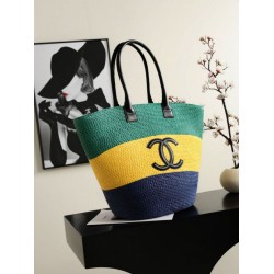 Borsa shopping maxi Chanel Coco Beach Rafia Borsa shopping maxi Chanel Coco Beach Rafia