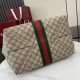 Replica Perfetta Borsa tote Gucci Ophidia GG Supreme marrone