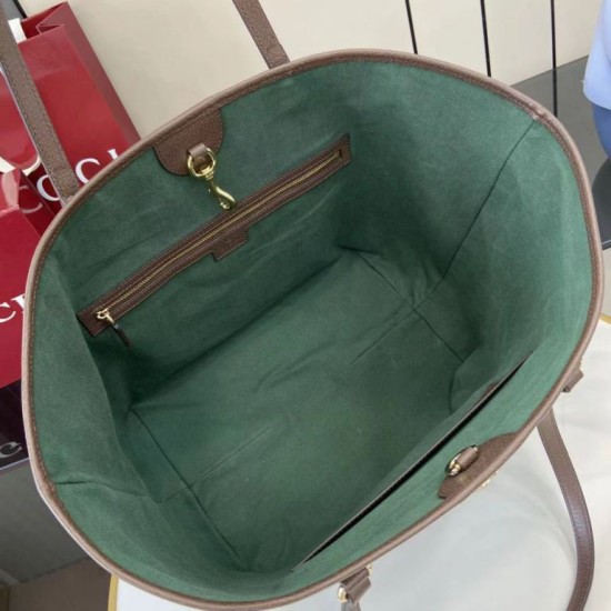 Replica Perfetta Borsa tote Gucci Ophidia GG Supreme marrone