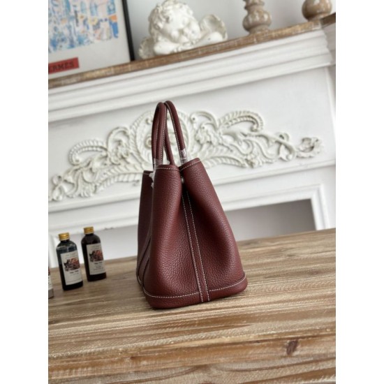 Replica di alta qualità Borsa tote Hermès Garden Party 30 Rouge Replica Perfetta Borsa tote Hermès Garden Party 30 Rouge