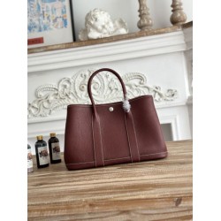 Borsa tote Hermès Garden Party 30 Rouge