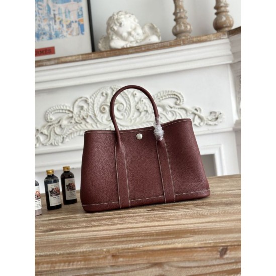 Replica di alta qualità Borsa tote Hermès Garden Party 30 Rouge Replica Perfetta Borsa tote Hermès Garden Party 30 Rouge