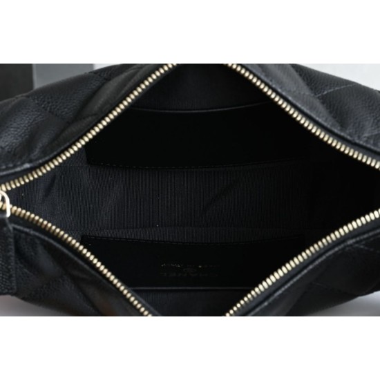 Replica di alta qualità Chanel 26S Quilted Hobo crescent-shaped bag AS5094 Nero Replica Perfetta Chanel 26S Quilted Hobo crescent-shaped bag AS5094 Nero