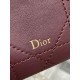 Replica di alta qualità Pochette Dior il trucco Lady Dior Borgogna Replica Perfetta Pochette Dior il trucco Lady Dior Borgogna