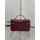 Replica di alta qualità Pochette Dior il trucco Lady Dior Borgogna Replica Perfetta Pochette Dior il trucco Lady Dior Borgogna