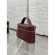 Replica di alta qualità Pochette Dior il trucco Lady Dior Borgogna Replica Perfetta Pochette Dior il trucco Lady Dior Borgogna