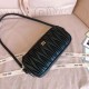 Replica Perfetta Pochette Miu Miu In Nappa Matelassé 5NE024 Nero