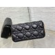 Replica di alta qualità Pochette per cellulare Dior My Dior Talk nera Replica Perfetta Pochette per cellulare Dior My Dior Talk nera