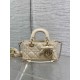 Borse Replica Dior D-Joy agnello ricamata con fiocco bianco avorio Borse Replica Dior D-Joy agnello ricamata con fiocco bianco avorio
