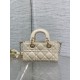 Borse Replica Dior D-Joy agnello ricamata con fiocco bianco avorio Borse Replica Dior D-Joy agnello ricamata con fiocco bianco avorio
