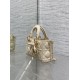 Borse Replica Dior D-Joy agnello ricamata con fiocco bianco avorio Borse Replica Dior D-Joy agnello ricamata con fiocco bianco avorio
