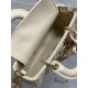 Borse Replica Dior D-Joy agnello ricamata con fiocco bianco avorio Borse Replica Dior D-Joy agnello ricamata con fiocco bianco avorio