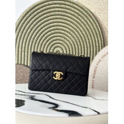 Borsa Chanel Vintage Classic Flap 34cm AS3324 Nera