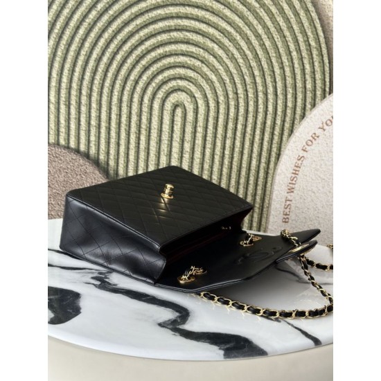 Imitazione Perfetta Borsa Chanel Vintage Classic Flap 34cm AS3324 Nera Imitazione Perfetta Borsa Chanel Vintage Classic Flap 34cm AS3324 Nera