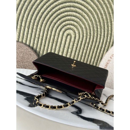 Imitazione Perfetta Borsa Chanel Vintage Classic Flap 34cm AS3324 Nera Imitazione Perfetta Borsa Chanel Vintage Classic Flap 34cm AS3324 Nera