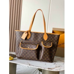 [Pelle originale MB163c] Borsa tote Louis Vuitton Neverfull Cargo M2A617
