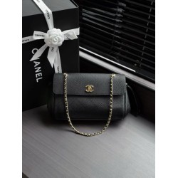 Borsa Chanel Chain Baguette Flap AS6427 Nera