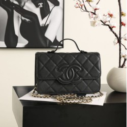 Replica Perfetta Borsa a tracolla Chanel AS6554 Classic trapuntata nera