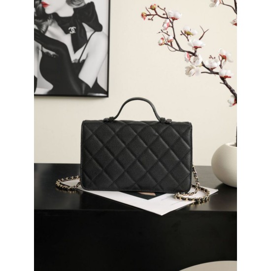 Imitazione Perfetta Borsa a tracolla Chanel AS6554 Classic trapuntata nera Replica Perfetta Borsa a tracolla Chanel AS6554 Classic trapuntata nera