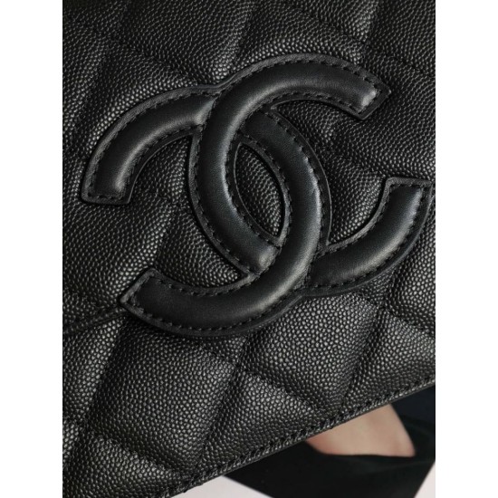 Imitazione Perfetta Borsa a tracolla Chanel AS6554 Classic trapuntata nera Replica Perfetta Borsa a tracolla Chanel AS6554 Classic trapuntata nera